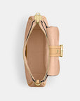 Ashton Mini Shoulder Bag In Signature Leather (Gold/Faded Blush)