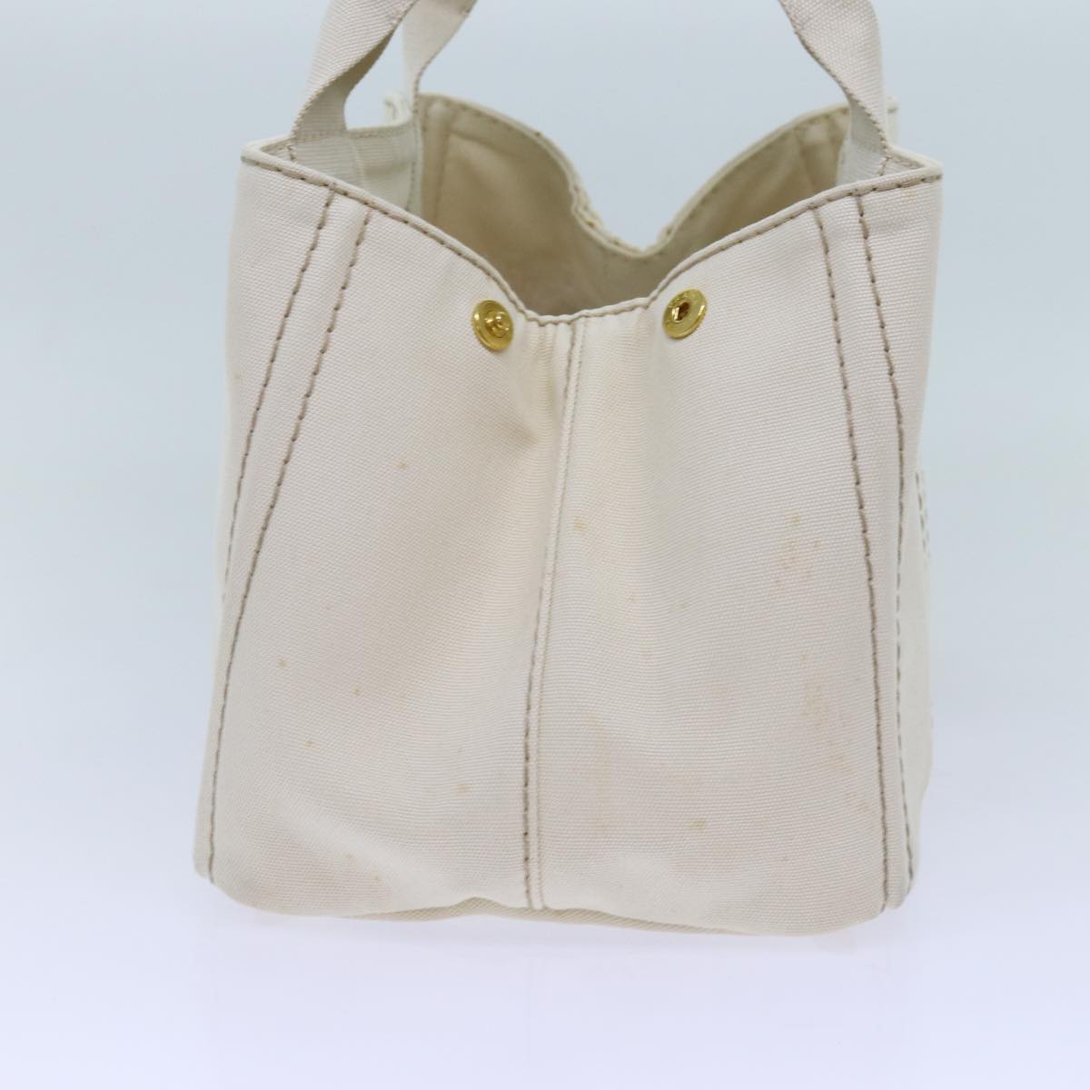 PRD Canapa MM Hand Bag Canvas White Auth