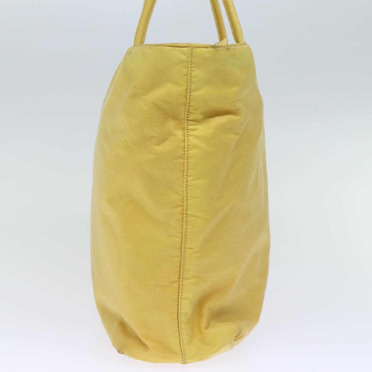 PRD Hand Bag Nylon Yellow Auth
