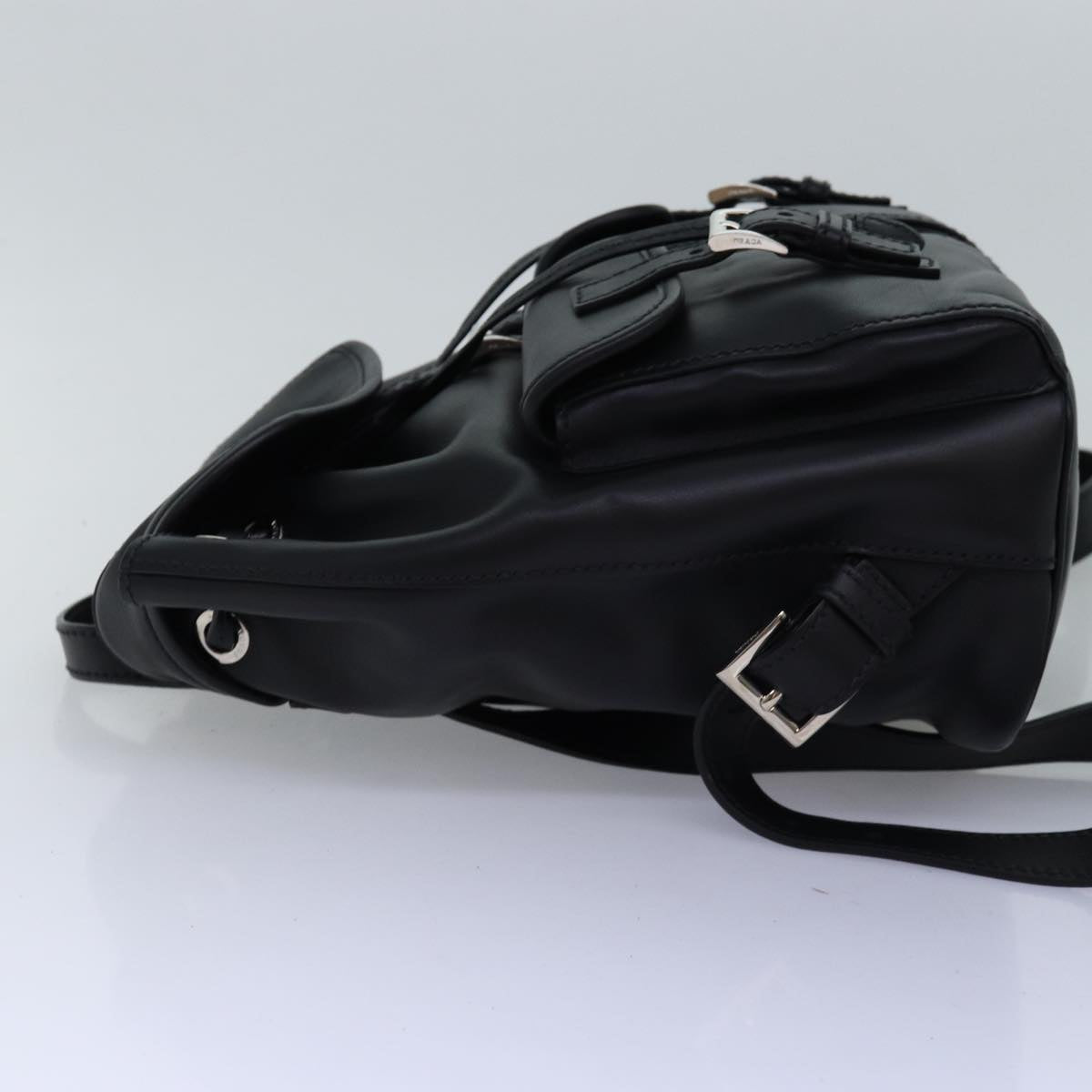 PRD Backpack Leather Black Auth A