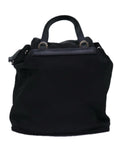 PRD Chain Shoulder Bag Nylon Black Auth A