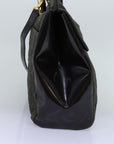 CHRISTIAN DOR Canage Hand Bag Nylon way Khaki Auth