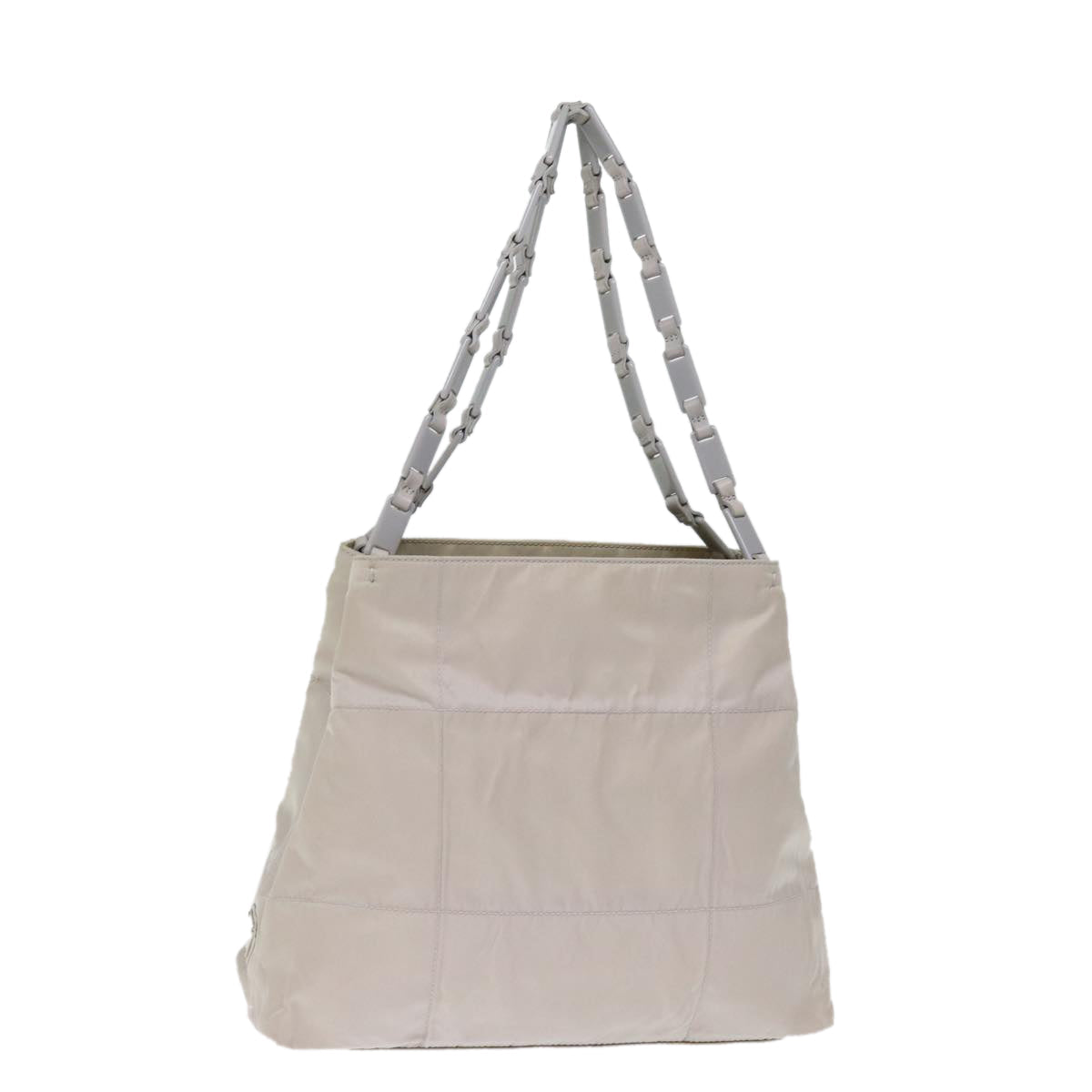 PRD Chain Shoulder Bag Nylon Gray Auth