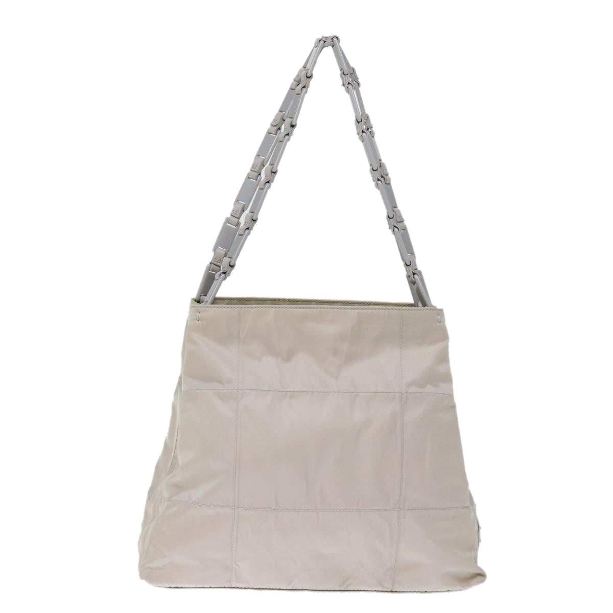 PRD Chain Shoulder Bag Nylon Gray Auth