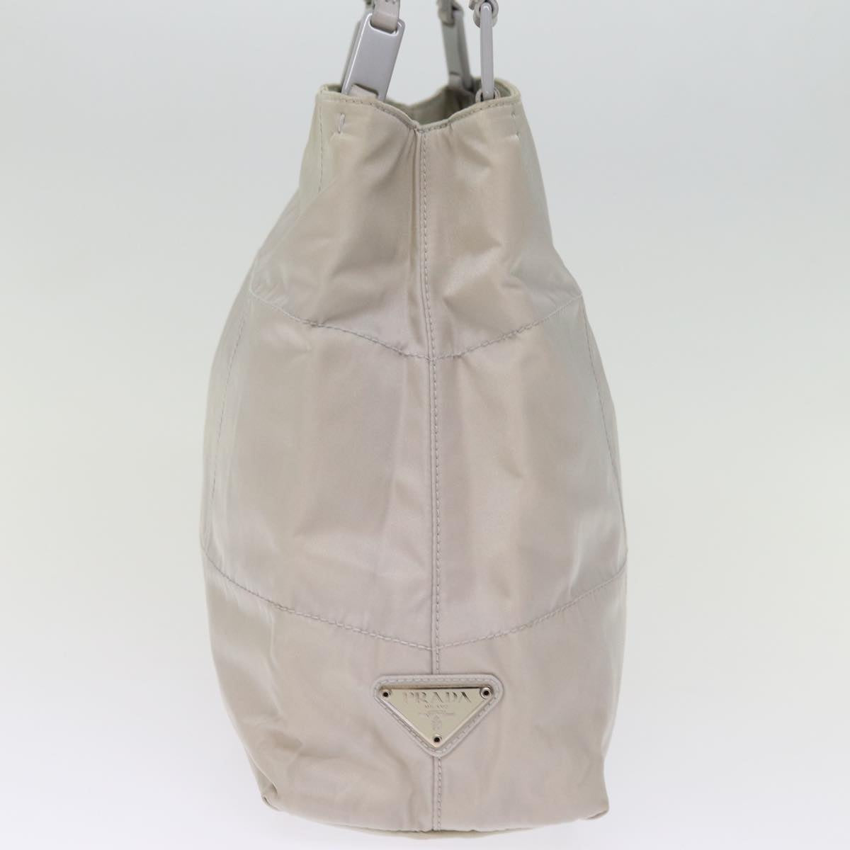 PRD Chain Shoulder Bag Nylon Gray Auth