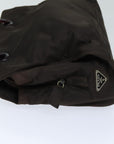 PRD Hand Bag Nylon Brown Auth