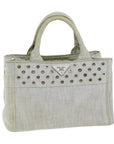 PRD Canapa PM Hand Bag Canvas White Auth