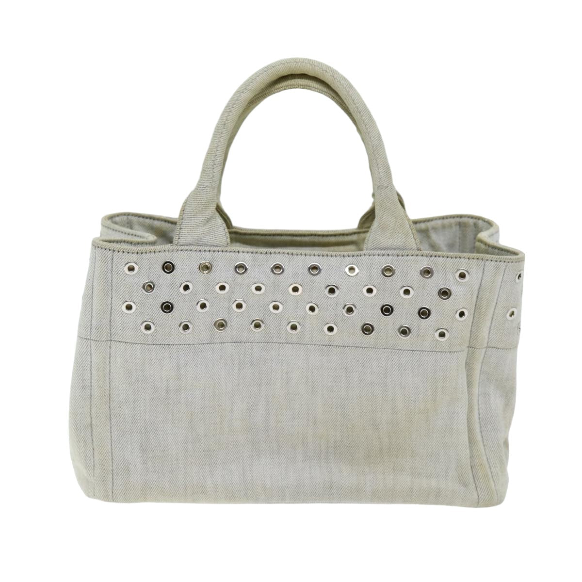 PRD Canapa PM Hand Bag Canvas White Auth