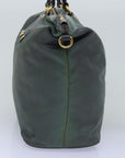 PRD Hand Bag Nylon way Green Auth