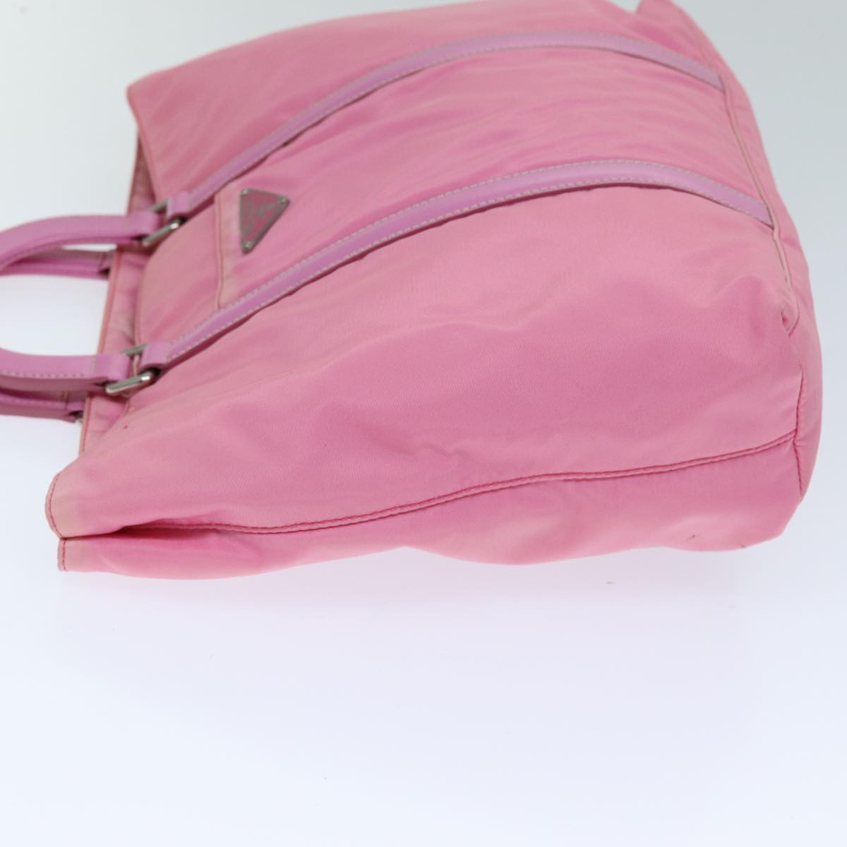 PRD Hand Bag Nylon way Pink Auth