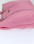 PRD Hand Bag Nylon way Pink Auth