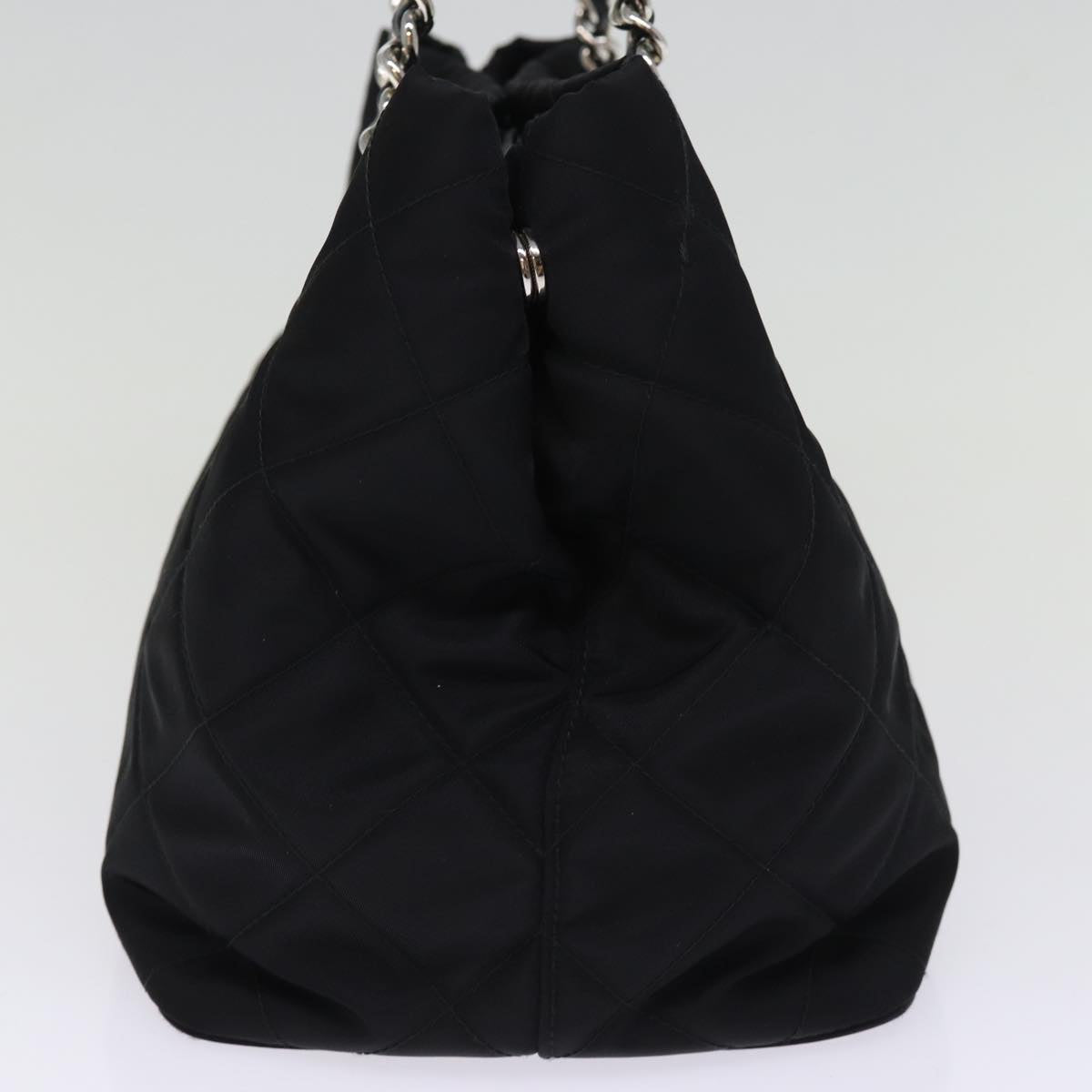 PRD Chain Shoulder Bag Nylon way Black Auth