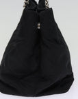 PRD Chain Shoulder Bag Nylon way Black Auth