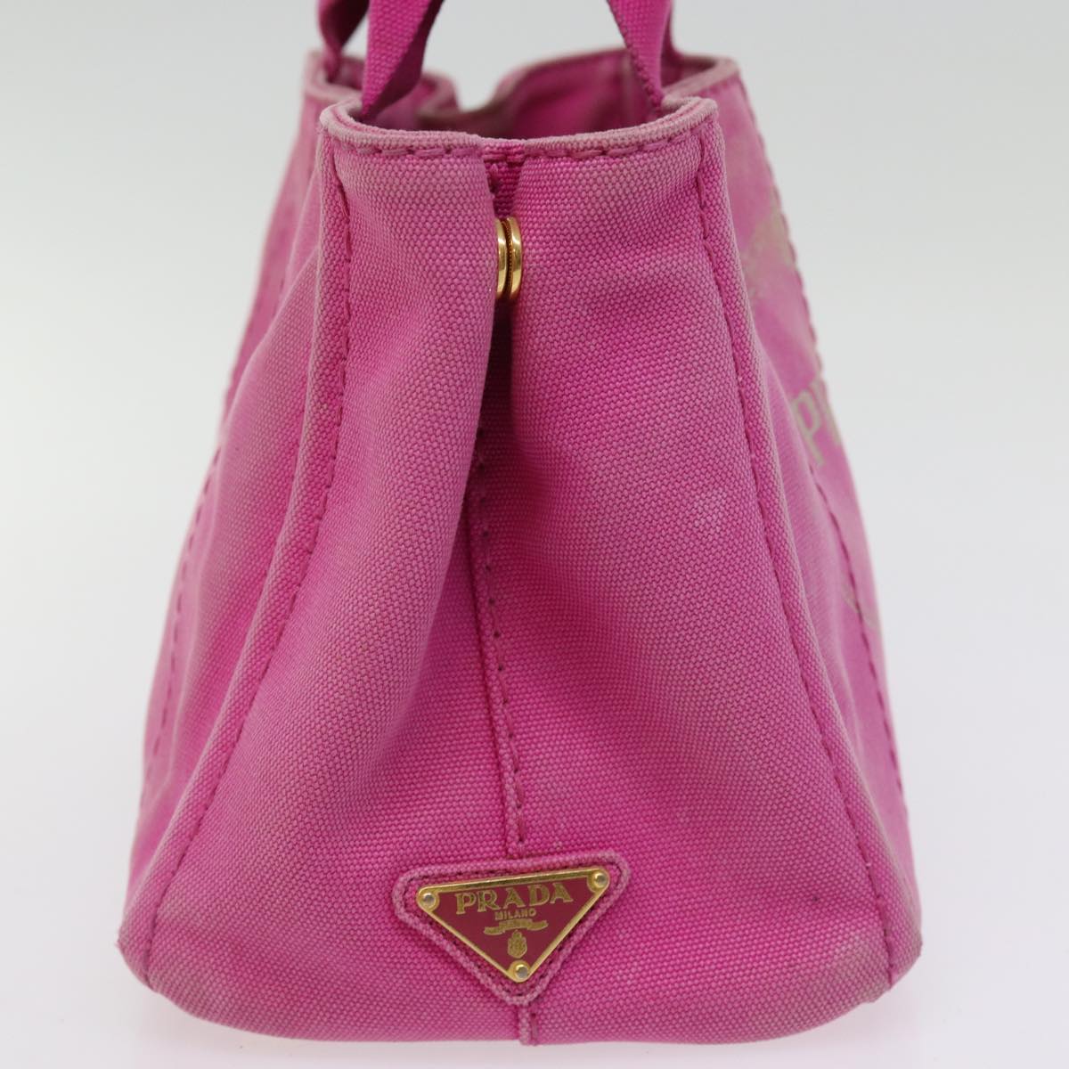 PRD Canapa PM Hand Bag Canvas way Pink Auth