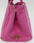 PRD Canapa PM Hand Bag Canvas way Pink Auth