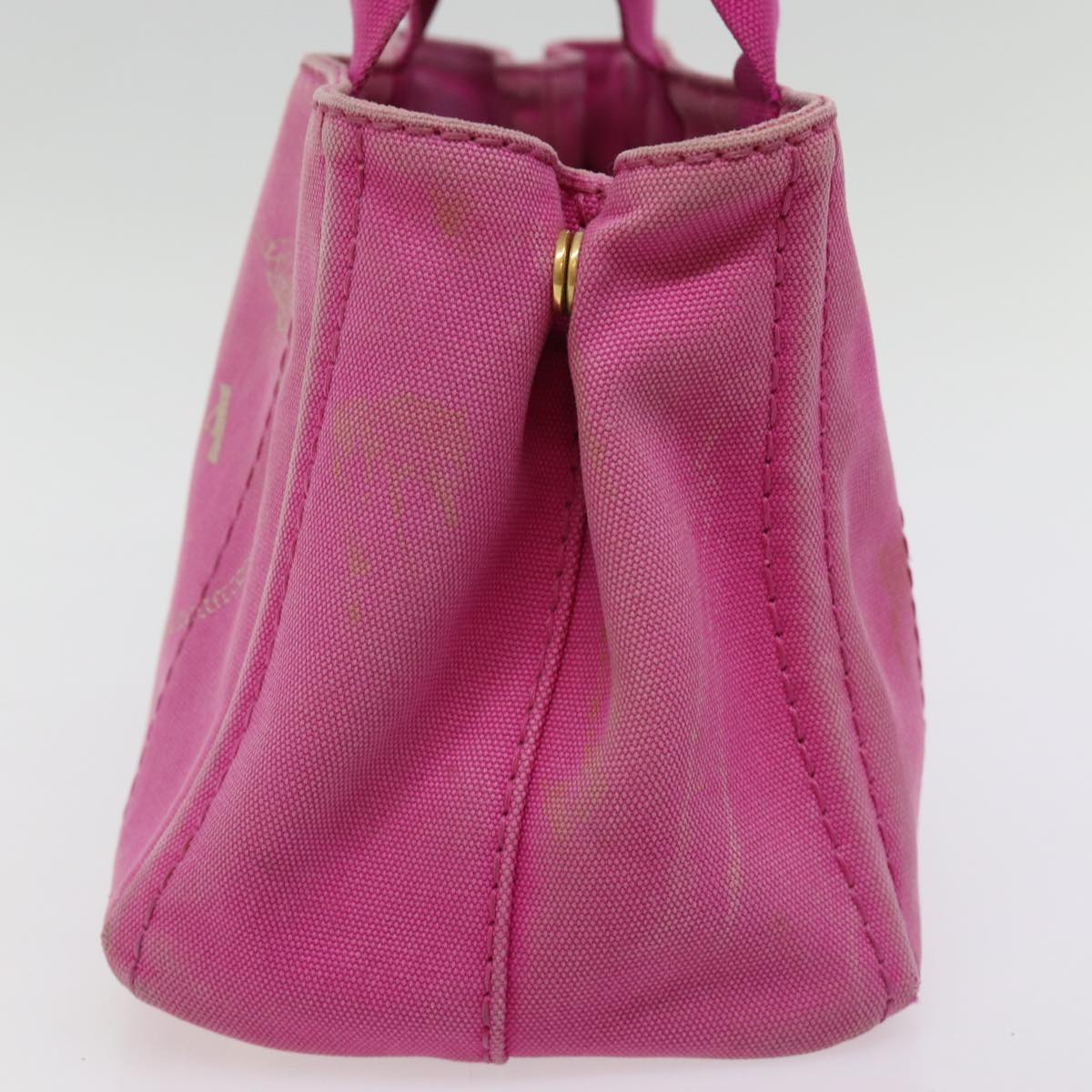 PRD Canapa PM Hand Bag Canvas way Pink Auth