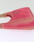 PRD Hand Bag Nylon Pink Auth