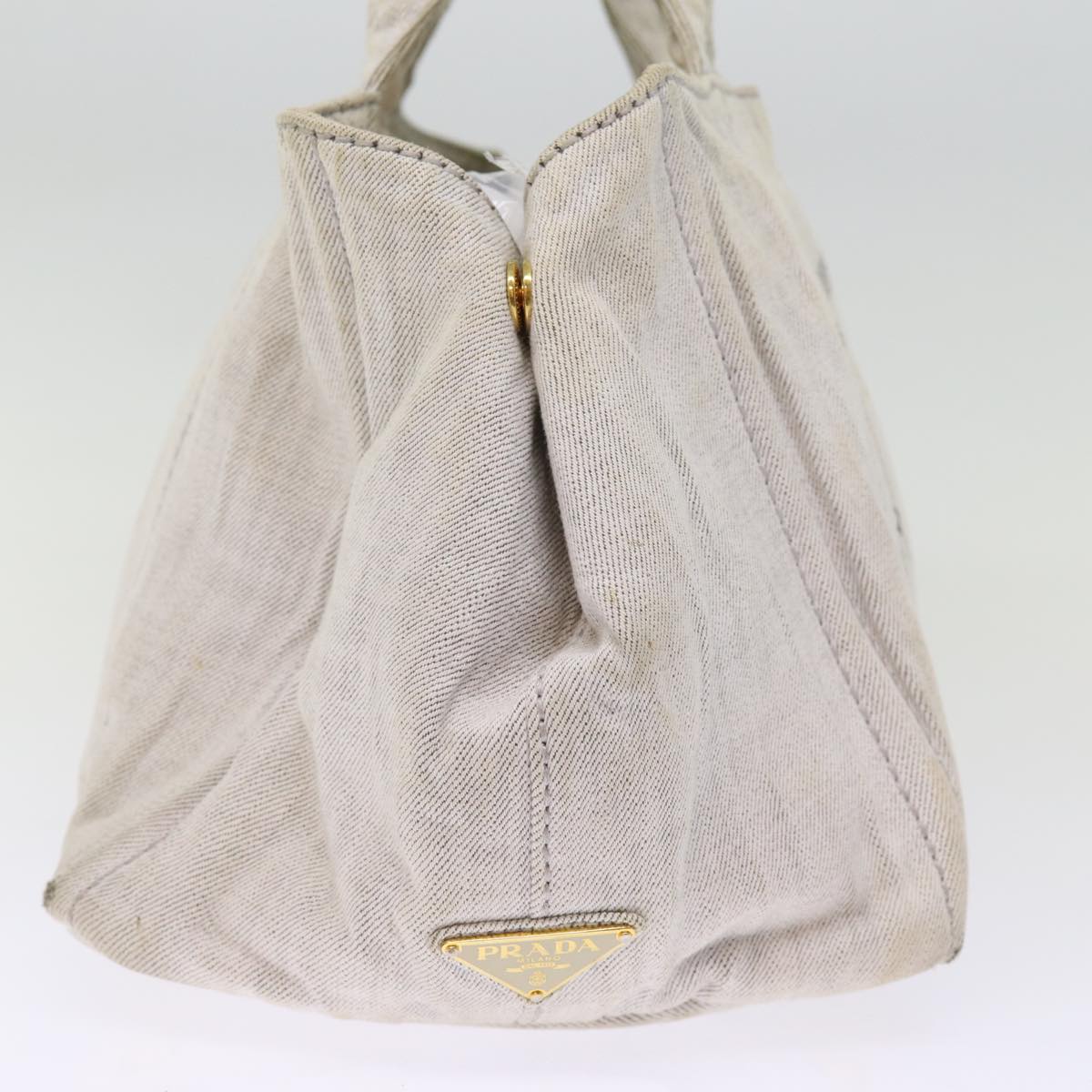 PRD Canapa MM Hand Bag Canvas way Gray Auth