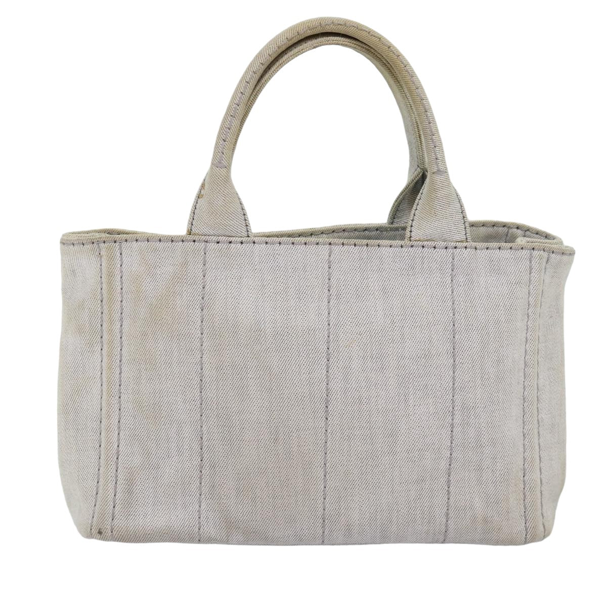 PRD Canapa PM Hand Bag Canvas way White Auth