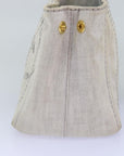 PRD Canapa PM Hand Bag Canvas way White Auth