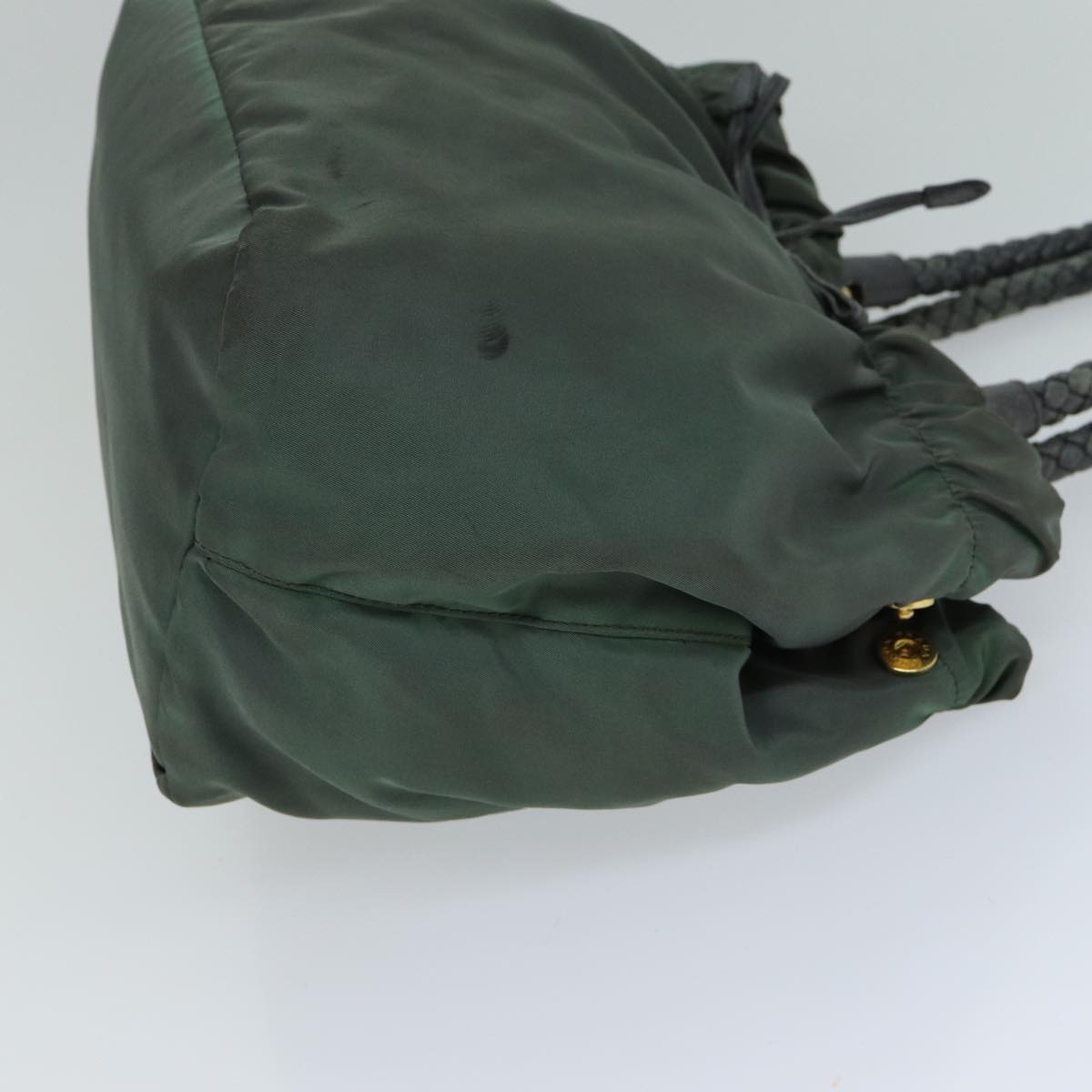 PRD Hand Bag Nylon way Khaki Auth