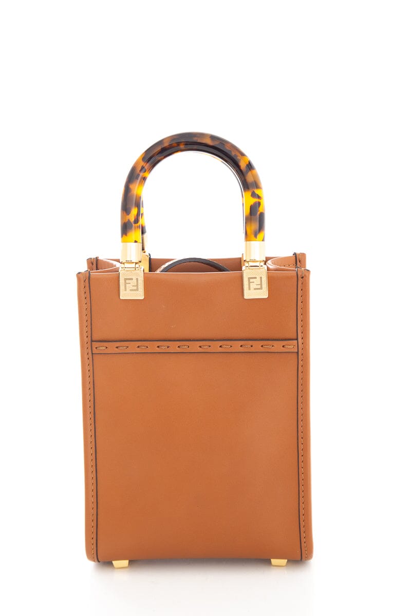 FNDI Brown Mini Sunshine Shopper Handbag