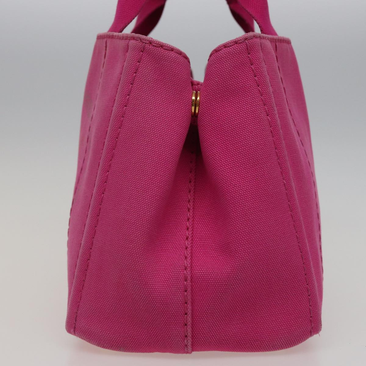 PRD Canapa PM Hand Bag Canvas Pink Auth
