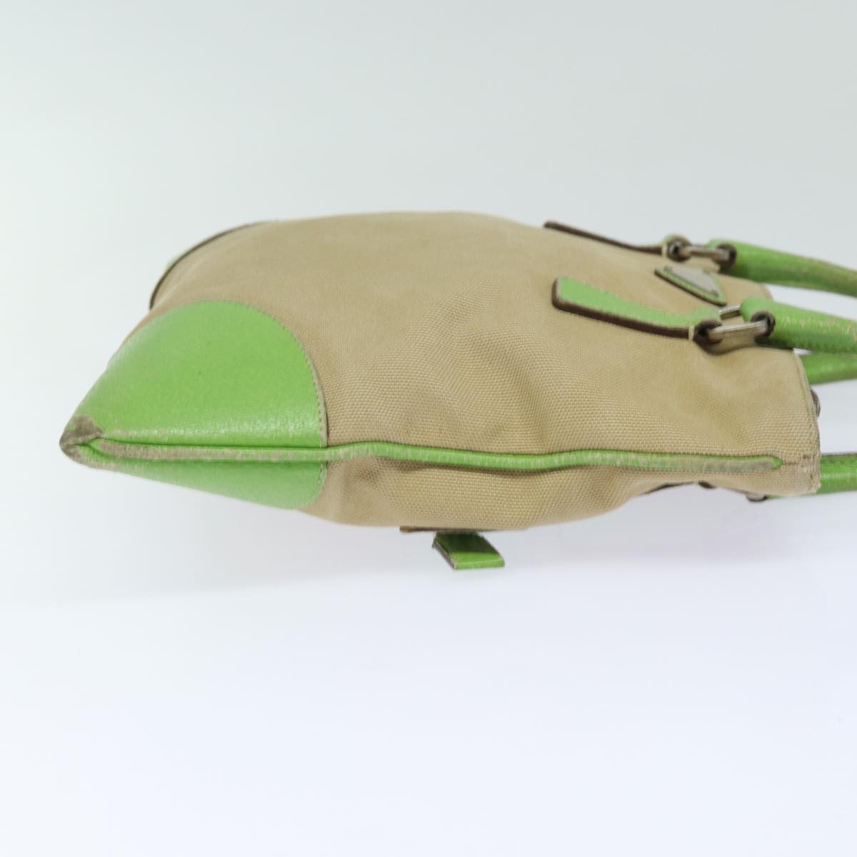 PRD Hand Bag Canvas Beige Auth