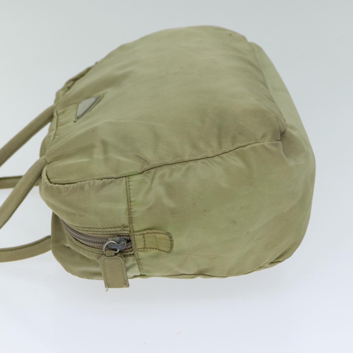 PRD Hand Bag Nylon Beige Auth