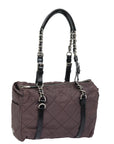 PRD Chain Shoulder Bag Nylon Purple Auth