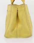 PRD Canapa PM Hand Bag Canvas way Yellow Auth