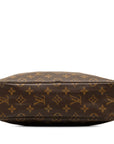 Brown LV Monogram Trousse Toilette 28 Clutch Bag