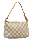 Beige LV Damier Azur Pochette Accessoires
