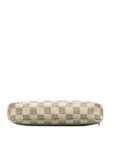 Beige LV Damier Azur Pochette Accessoires