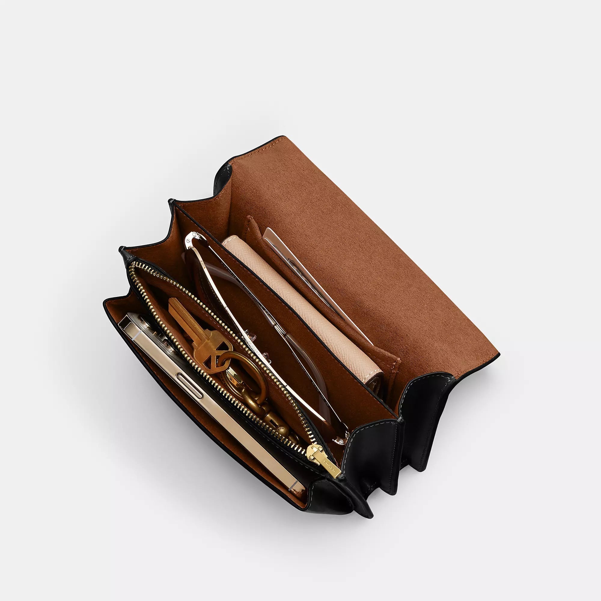 Mini Klare Crossbody Bag (Gold/Dark Stone)