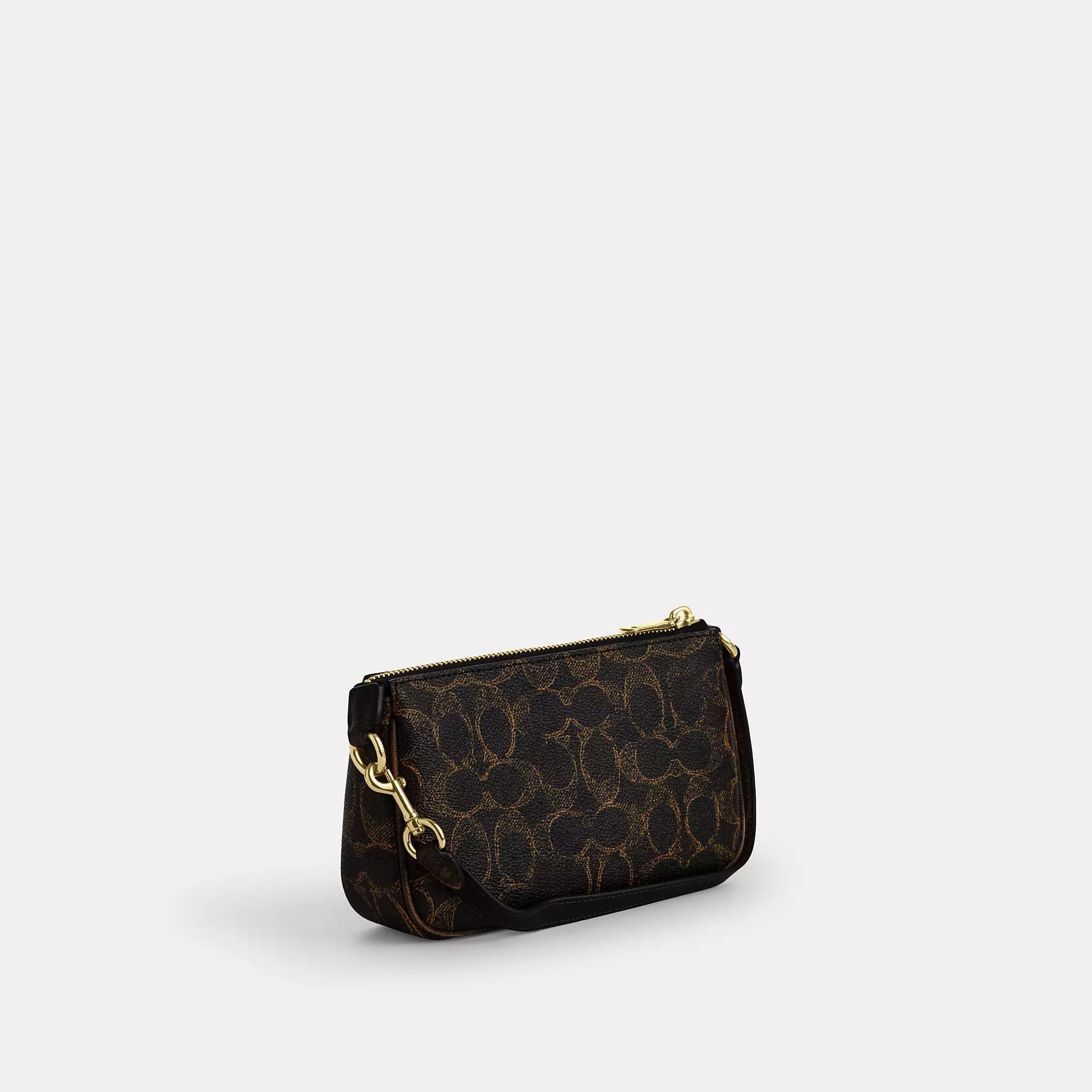 Nolita 19 In Loved Signature Canvas With Charms (Gold/Brown)