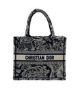 Book Tote Small DORiviera Toile De Jouy Canvas Blue