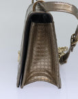 CHRISTIAN DOR Chain Shoulder Bag Enamel Gold Auth
