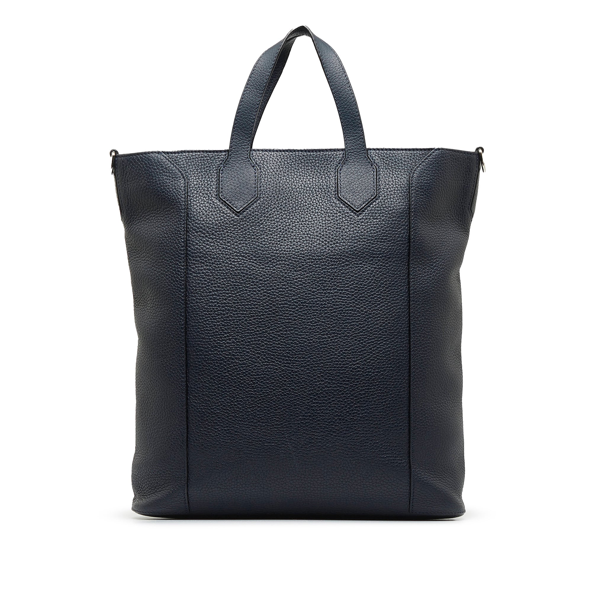 Blue LV Taurillon East Side Tote MM Satchel