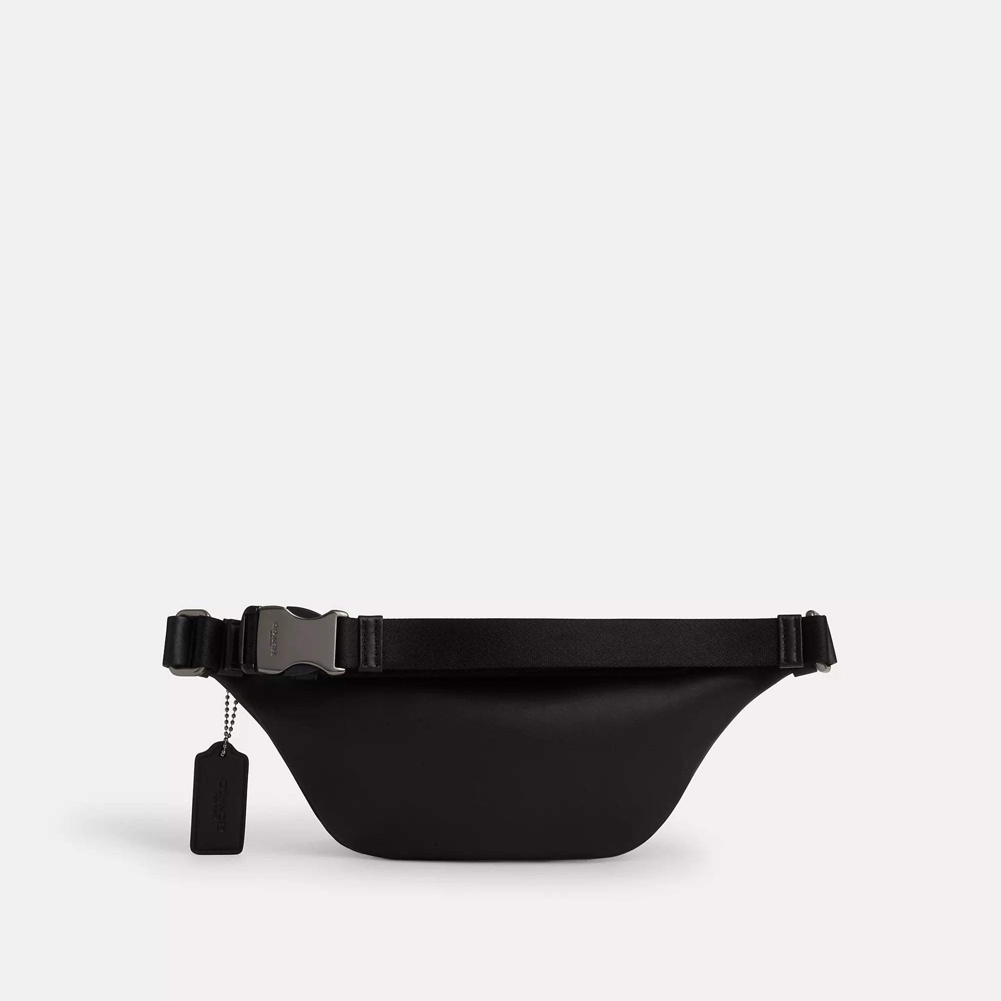 Warren Mini Belt Bag In Signature Canvas (Gunmetal/Charcoal/Black)
