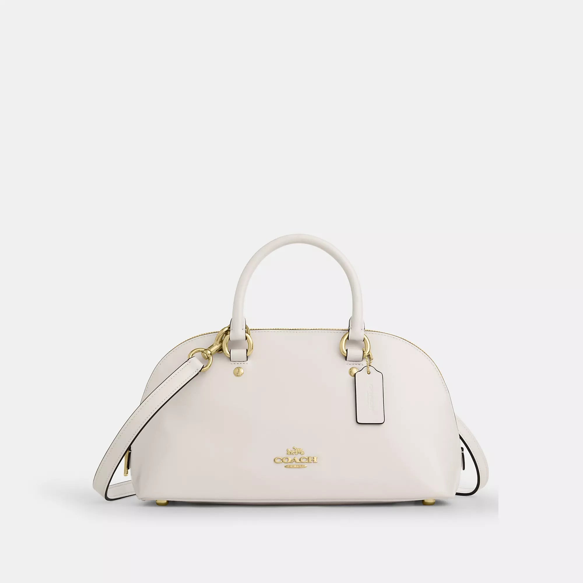 Lara Satchel Bag (Silver/Black)