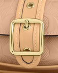 Ashton Mini Shoulder Bag In Signature Leather (Gold/Faded Blush)