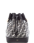 FNDI Black Monogram Mon Tresor Plexi Bucket Bag