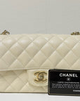 CHNL Mini Rectangle Caviar Lvory 17C GHW