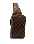 Brown LV Damier Ebene Geronimos Crossbody Bag