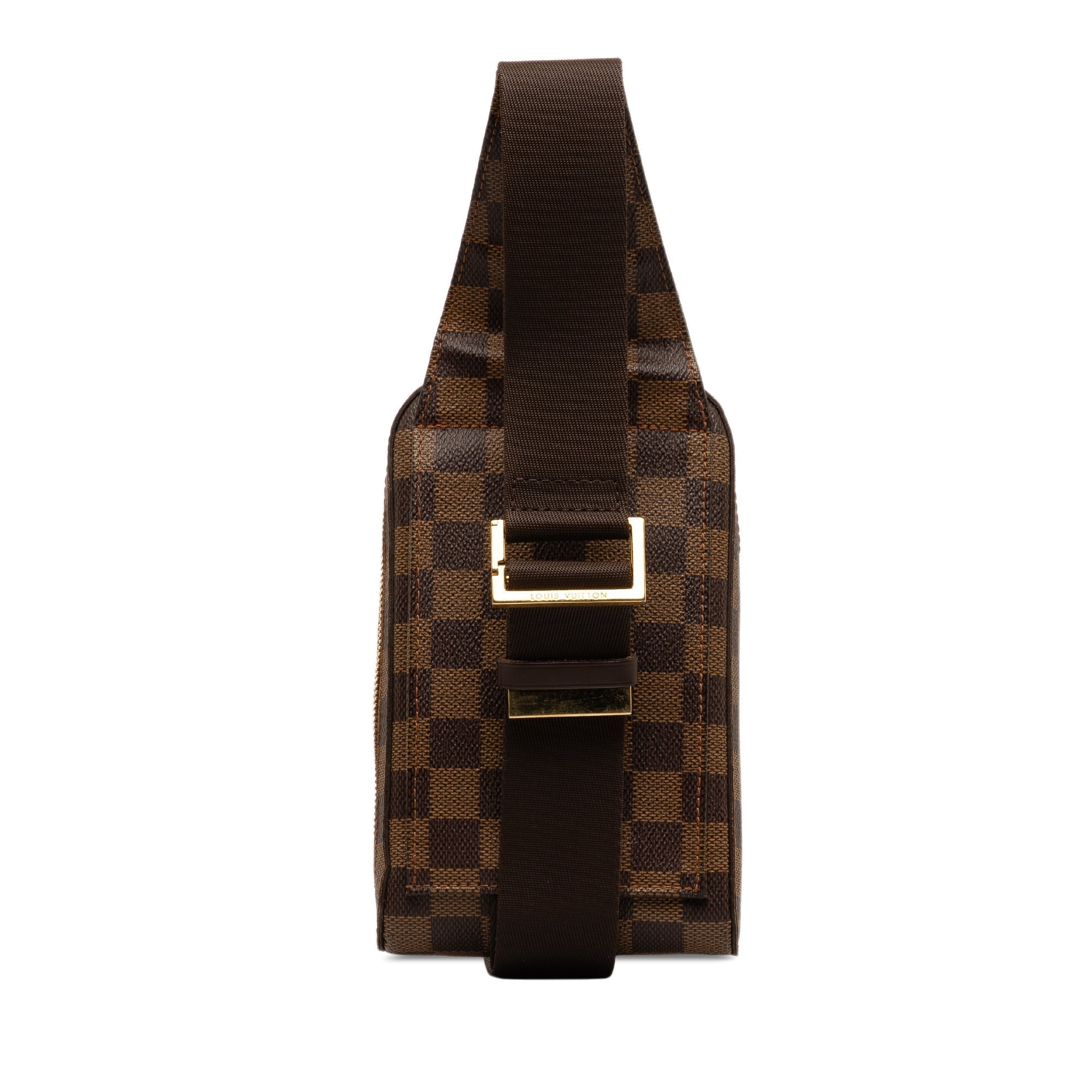 Brown LV Damier Ebene Geronimos Crossbody Bag