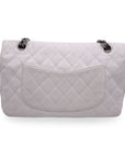 CHNL White Leather Reissue 2.55 Double Flap 225 Shoulder Bag 2000S