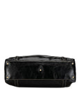 GCCI Bride Double G Sy Line Tote Bag Black G Patent Leather GCCI
