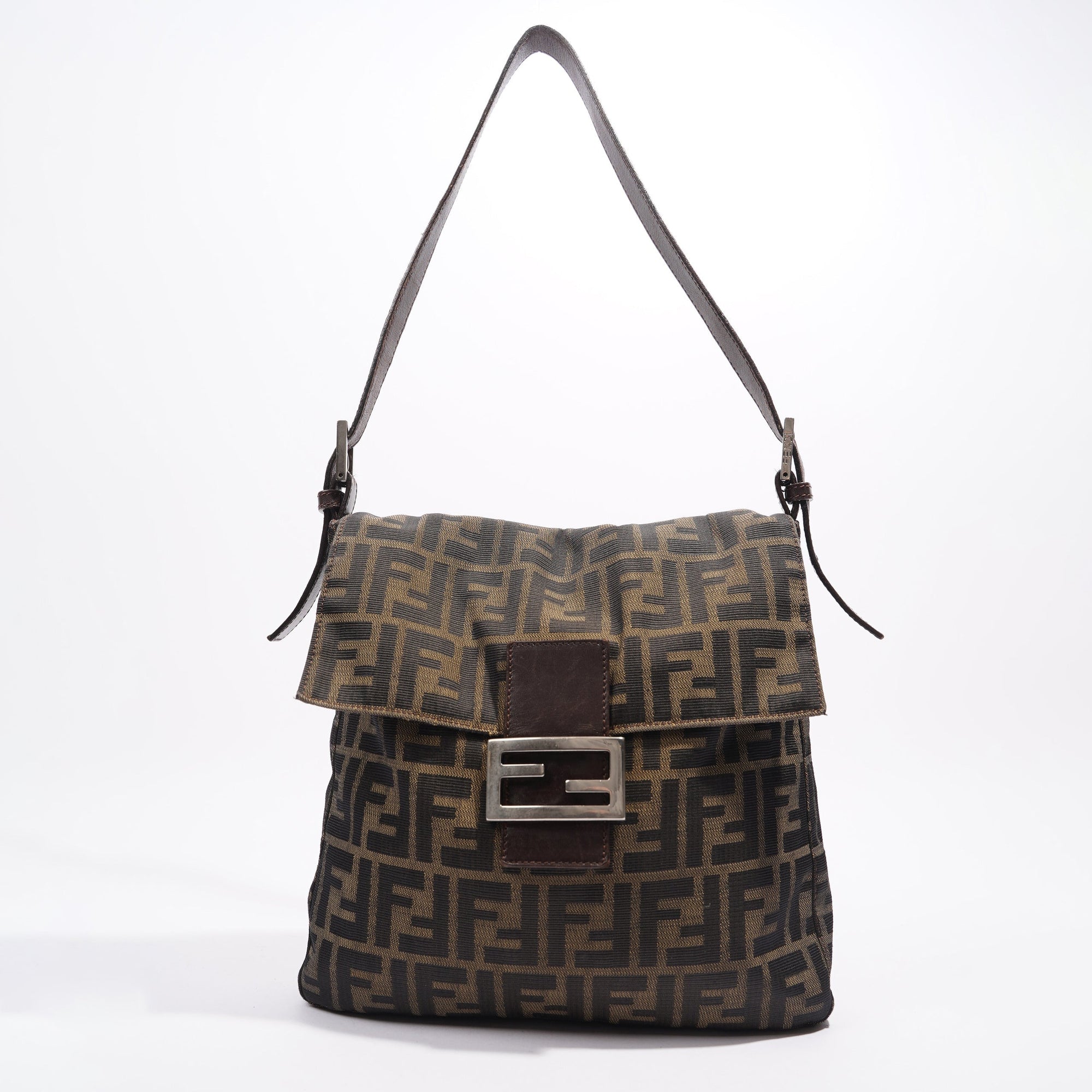 FNDI Mamma Baguette Brown Zucca Canvas