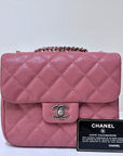 CHNL Caviar Quilted Small Urban Companion Flap Pink